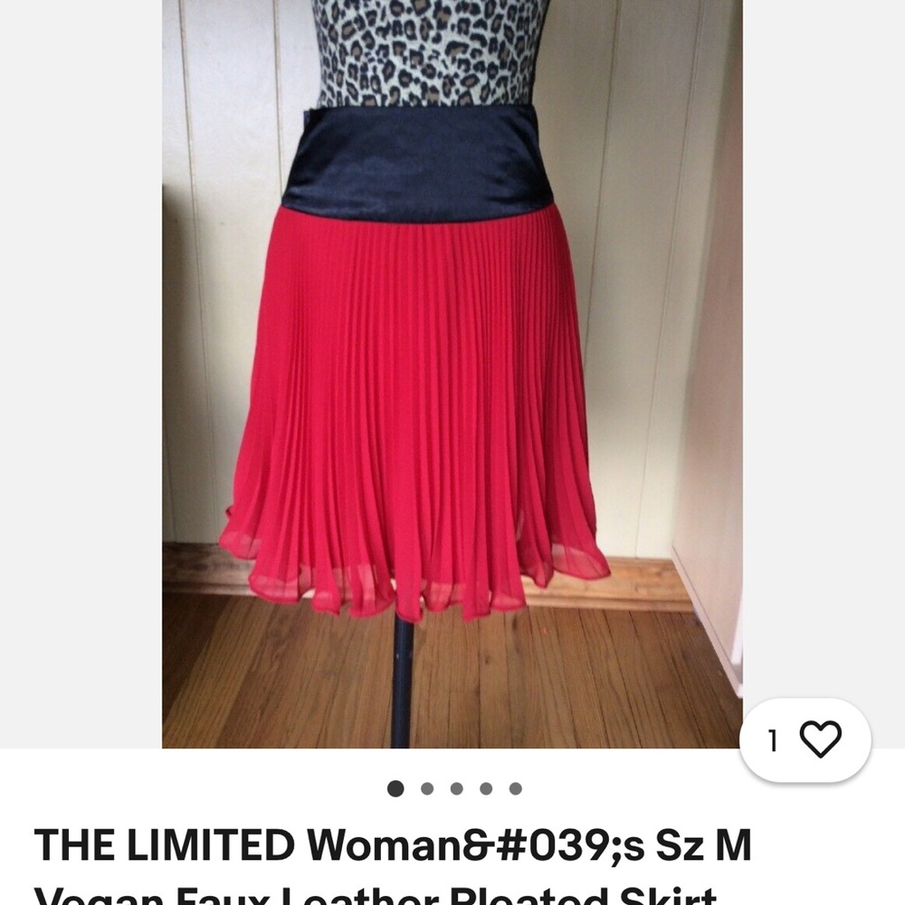 The Limited Red Skirt